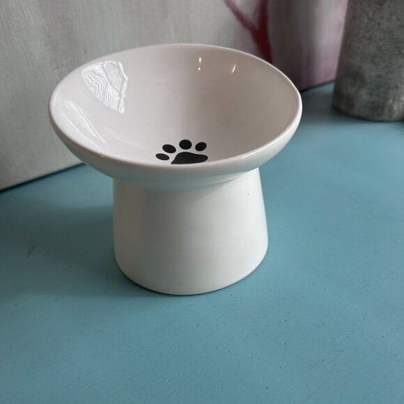 NWOT Teacup's Diner Raised Stress Free Small Dog Food Bowl Pedestal UNUSED - Picture 3 of 9